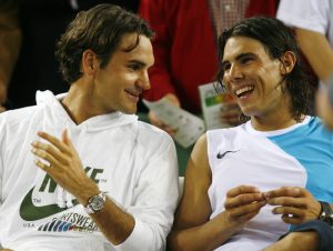 Federer y Nadal son rivales en la cancha pero amigos fuera de esta. Foto: puntodebreak.com.