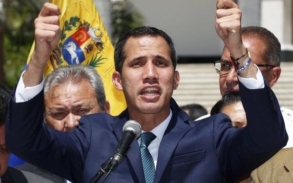 El líder de la opositora Asamblea Nacional de Venezuela, Juan Guaidó, autoproclamado presidente interino del país sudamericano.