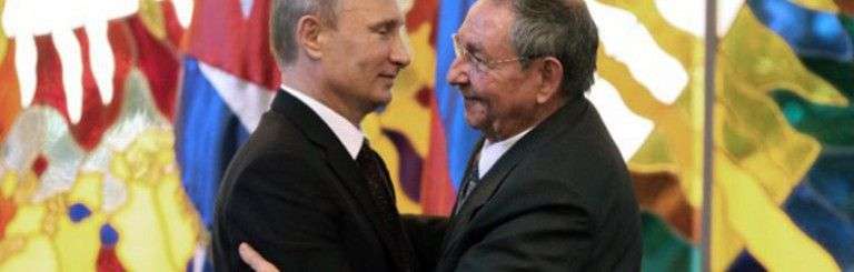 Vladimir Putin y Raúl Castro en La Habana.