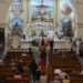 Parishioners take communion at Mass / Photo courtesy of the author