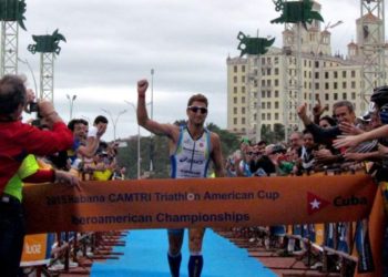 Juan Manuel Ascope traveled from Argentina to become the first Ironman Havana / Photo: Adriana Rodríguez Vives