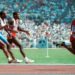 The Canadian Ben Johnson, known for his disqualification for doping after winning the final of the 100 meters at the 1988 Olympics in Seoul.
