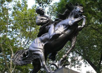 Equestrian sculpture of José Martí in New York’s Central Park. Photo: eusebioleal.cu.