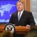 Secretary of State Mike Pompeo during a press briefing at the State Department in Washington, on Wednesday, April 17, 2019. Photo: Pablo Martinez Monsiváis / AP.