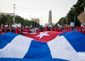 International Workers Day parade, on May 1, 2019, in Havana’s José Martí Revolution Square. Photo: Otmaro Rodríguez.