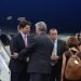 Upon his arrival to the island in November 2016, Justin Trudeau was received by Miguel Díaz-Canel Bermúdez, then first vice president of the Councils of State and of Ministers. Photo: Joaquín Hernández Mena / Trabajadores.