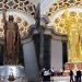 The before and after of the statue of the Republic, newly restored in Cuba’s Capitol building. Photos: Facebook Katherine Hechavarría.