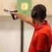Cuban Jorge Grau won the air gun at 10 meters and got the ticket for the Olympics on Sunday July 28, 2019 at the Lima 2019 Pan American Games. Photo: Mónica Ramírez / Jit.