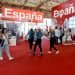 Several persons walk inside Spain’s pavilion on the first day of the Havana International Trade Fair (FIHAV 2019), inaugurated on Monday, November 4, 2019. Photo: Ernesto Mastrascusa / EFE.