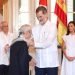 Felipe VI of Spain decorates historian Eusebio Leal with the Grand Cross of the Royal and Distinguished Spanish Order of Carlos III, in Havana’s Palace of the Captains General, on November 13, 2019. Photo: @CasaReal / Twitter.