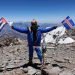 Cuban mountaineer Yandy Núñez on top of Aconcagua, in Argentina, the highest mountain in the Americas. Photo: Yandy Núñez's Facebook profile.