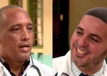 The Cuban doctors Assel Herrera (left) and Landy Rodríguez (right), kidnapped on April 12 in Kenya, allegedly by militants of the extremist group Al-Shabaab. Photo: Edited screenshot.
