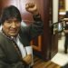 The former Bolivian President Evo Morales after a press conference at the journalists club in Mexico City, on Wednesday, November 27, 2019. (AP Photo / Marco Ugarte)