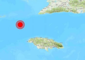 Location of the epicenter of the 7.7 magnitude earthquake perceptible in Cuba and other Caribbean countries, on the afternoon of January 28, 2020. Infographic: Russia Today.