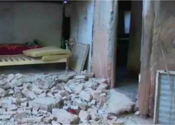 Damages to a dwelling in the Cuban province of Granma, after the earthquake of January 28, 2020. Photo: Prensa Latina.