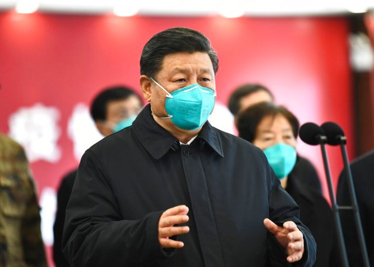 Chinese President Xi Jinping talks to patients and health workers by video at Huoshenshan Hospital in Wuhan, Hubei Province, Tuesday, March 10, 2020. Photo: Xie Huanchi / Xinhua via AP / Archive.