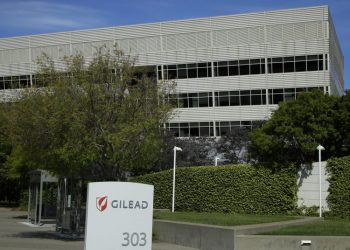 Headquarters of the pharmaceutical company Gilead Sciences, in Foster City, California. The company developed the Remdesivir treatment to treat the coronavirus. Photo: Ben Margot, AP