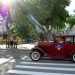 A classic car passes in front of a group of police officers in Havana’s Parque Central, on
December 1, 2020. Photo: Otmaro Rodríguez.