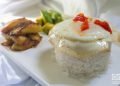 White rice, egg and fried ripe plantain, a classic of Cuban cuisine. Photo: Otmaro Rodríguez