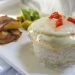 White rice, egg and fried ripe plantain, a classic of Cuban cuisine. Photo: Otmaro Rodríguez