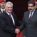 The presidents of Cuba and Venezuela, Miguel Díaz-Canel and Nicolás Maduro, greet each other during the official visit of the island’s president to the South American country, in June 2018. Photo: Miguel Gutiérrez/EFE/Archive.