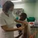 Vaccination with the Abdala COVID-19 vaccine candidate in Cienfuegos, Cuba. Photo: Otmaro Rodríguez.