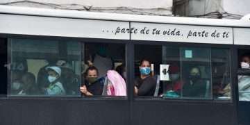 Bus in Havana. Economic measures