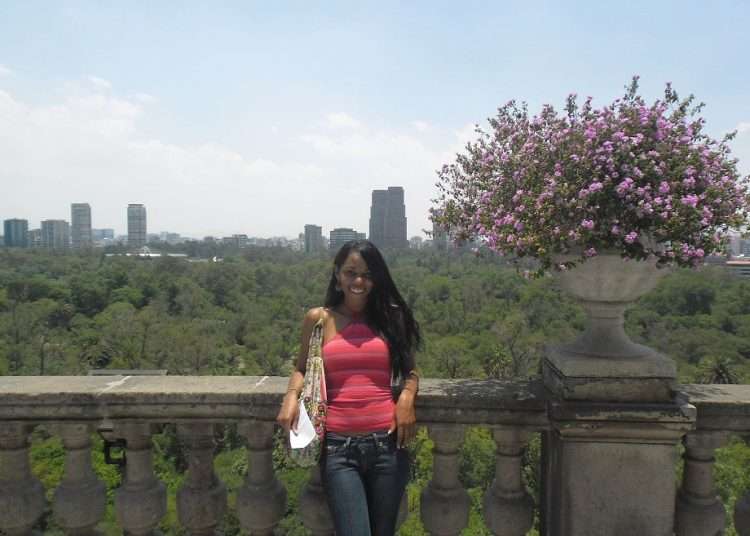 In Chapultepec Castle. Photo: courtesy of Alina Herrera Fuentes.