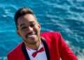 Cuban musician Ethiel Failde with a seabed. Interpreter of the Cuban danzón