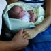 Infant mortality. Newborn baby in Cuba