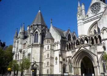 Royal Courts of Justice, London, UK.