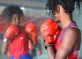 Legnis Cala, one of the main figures of the Cuban women’s boxing team, during a training session in Havana. Photo: Otmaro Rodríguez.
