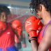 Legnis Cala, one of the main figures of the Cuban women’s boxing team, during a training session in Havana. Photo: Otmaro Rodríguez.
