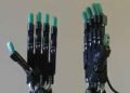 Robotic hands created by scientists from the University of Oriente, in Santiago de Cuba. Photo: Agencia Cubana de Noticias.