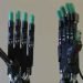 Robotic hands created by scientists from the University of Oriente, in Santiago de Cuba. Photo: Agencia Cubana de Noticias.