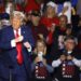 Donald J. Trump dances after giving a speech at the Circa Resort and Casino, Las Vegas, Nevada, on January 25, 2025. EFE/EPA/BIZUAYEHU TESFAYE