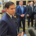 U.S. Secretary of State, Marco Rubio, upon his arrival in El Salvador. Photo: EFE/ Eduard Ribas