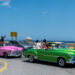 Vintage cars in Havana. Tourism in Cuba.