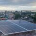 Solar panel on the roof of Carlos Carcell’s home in Marianao. Photo: Courtesy of Kjell Ove Hatlem