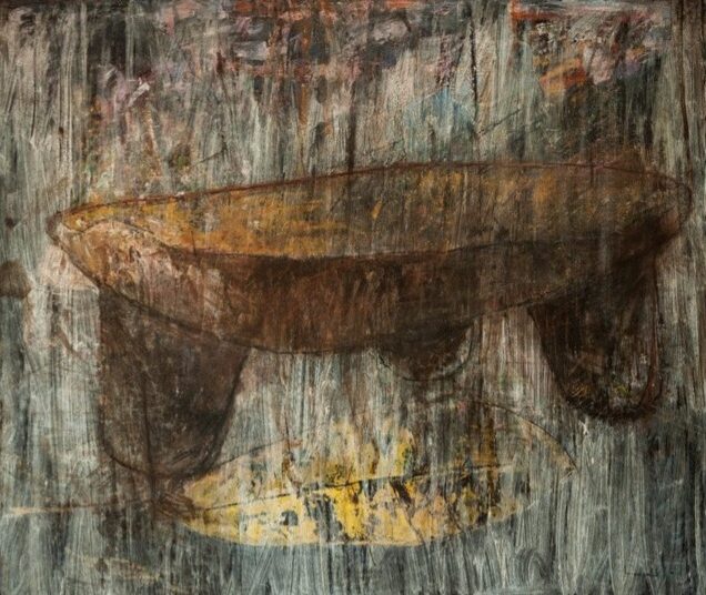 “Consagración,” 2021. Mixed technique on canvas, 170 x 200 cm.