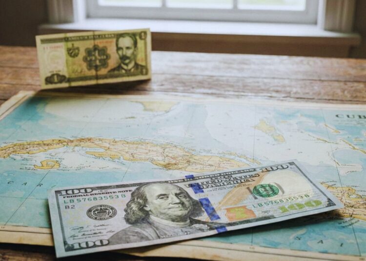 Dollar and Cuban peso. Dollarization