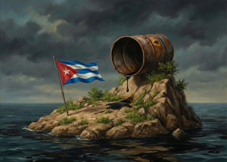Cuban flag. Cuban economy