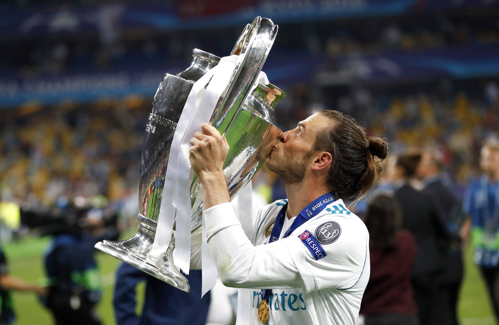 Gareth Bale. Su salida del Real Madrid podría estar cantada: quiere jugar más minutos. Foto: Pavel Golovkin/AP.