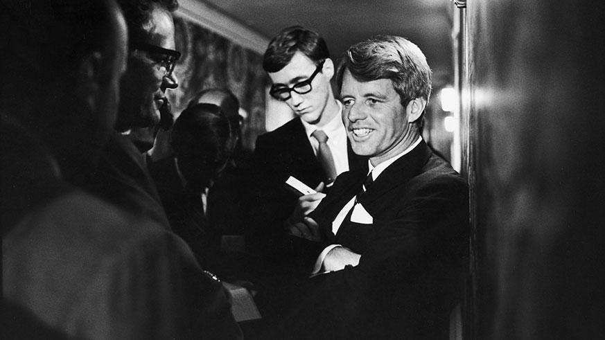 Robert Kennedy at the Ambassador Hotel on the night of his death, June 5, 1968. (Photo: Getty Images)