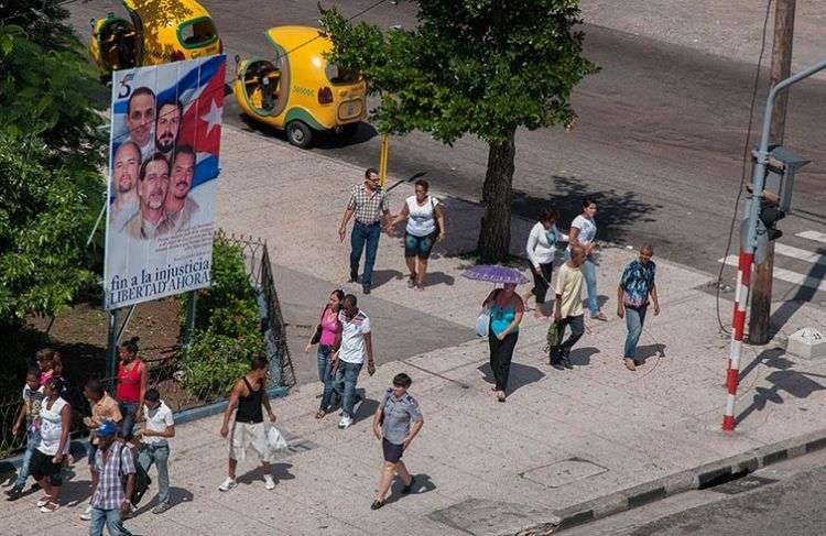 Los 5 agentes presos en los EE.UU. son considerados en Cuba como héroes nacionales / Foto: Raquel Pérez.