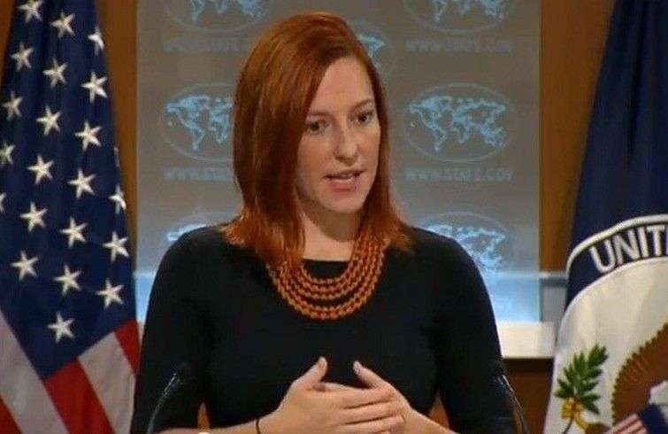 Jen Psaki, vocera del Departamento de Estado norteamericano