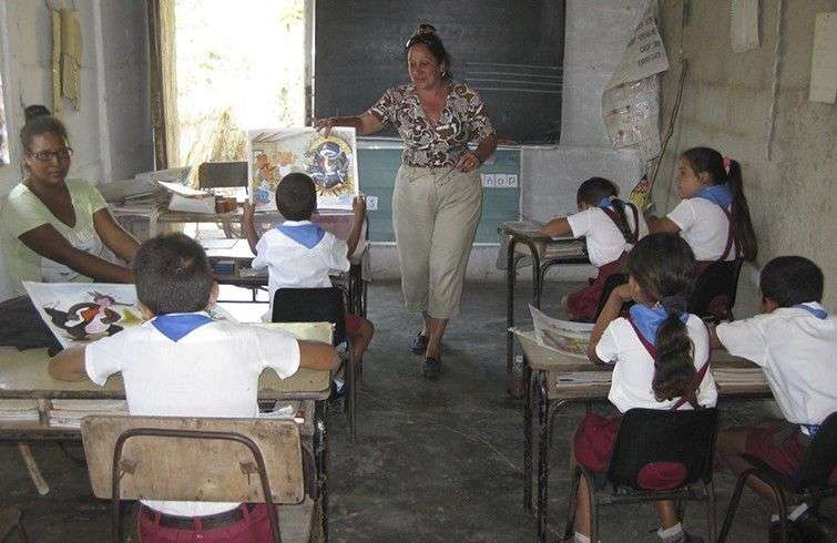 Escuela rural cubana./ Foto: Milka Miranda Rivero