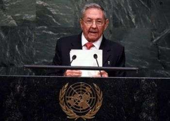Raúl Castro, por primera vez en la ONU. Foto: AFP