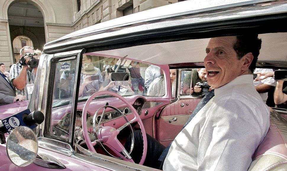 El gobernador de Nueva York, Andrew Cuomo en La Habana. Foto: AFP