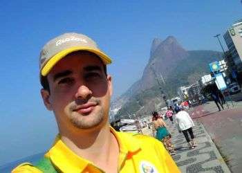 Reynier Hernández, desde el 23 de julio trabaja como voluntario en el Estadio de remo de la Laguna, en la zona de Copacabana.